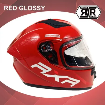 RXR Motorcycle Full Face Helmet Motor Clear Visor Closed Face Helmets Motor (Model-558)