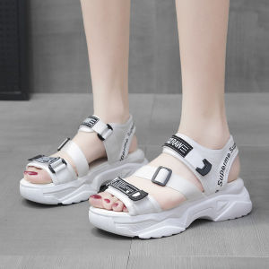 [Free Shipping] Summer New Fashion WomenS Sandals Thick-Soled Platform Sports Beach Shoes Trendy Roman-Style Sandals