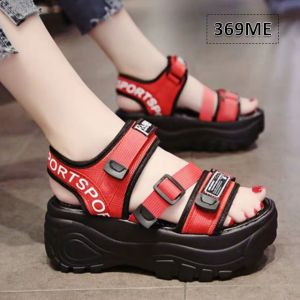Sandal Gunung Wanita Triple Strap - 369 Sol Tebal 4 Cm Fashion Korea