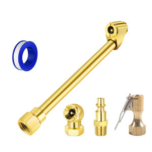 Đầu bơm lốp 2 chiều 1/4 inch NPT nối nhanh van bi kín phụ kiện máy nén khí bơm xe