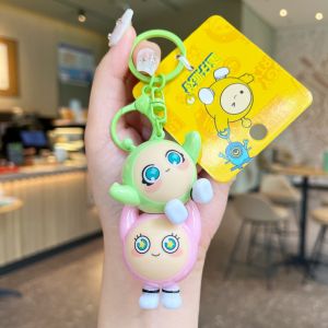 COLOO Cute Eggy Party Keychain Cartoon Anime Games Eggy Party Bag Pendant Creative Kawaii Eggy Party Figure Doll for Kids Gift