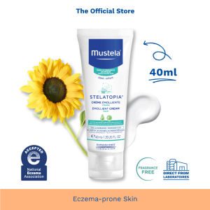 Mustela Stelatopia Emollient Face Cream (Fragrance-free) 40ml [Eczema-Prone Skin][Hydration](exp: 2028 & beyond) updated 15/08/25