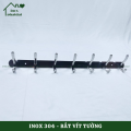 Móc treo đồ nhà tắm Inox 304 đúc PHÁT ĐẠT (5,6,7 móc) không rỉ sét, Móc áo inox cao cấp, giá treo inox (SP001). 