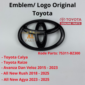 Emblem Logo Original Toyota Avanza Veloz Calya All New Rush All New Agya Raize 2015-2025 No Part 75311-BZ300
