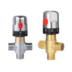 LONGB Anti-rust Mixing Valve Thermostatic Brass Thermostatic Valve Wall Mount Dual Water Shower Valve Bathroom