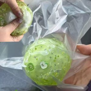 GONOVO squishy toy Shapable Crispy Squishy Ball Satisfying Sound Non-bounce Sensory Fidget Ball Creative Handmade Wax Crunchy Squishy Kids Adults