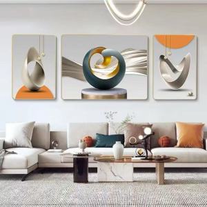 Luxury Living room Mural Nordic HD Painting Wall Decor Art bedroom Frame Display mural 3pcs fresco
