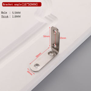 10Pcs Right Angle Bracket Corner Brace Stainless Steel L Shape 90 Degrees Furniture Joint Shelf Support（With screws）