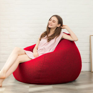 [Lazy Sofa Cover] 100×120 No Filler Bean Bag Cloth Cover Bean Bag Sofa Jacket Simple Living Room Bedroom Balcony Removable and Washable With White Lining