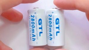 GTL 16340 3.7V 2800mAh Lithium Li-ion Rechargeable Batteries
