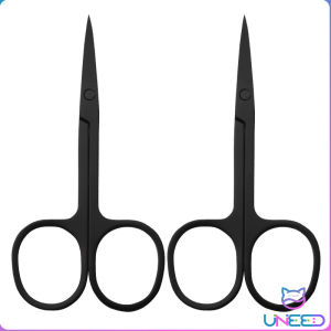 Need. Stainless Steel Manicure & Nose Hair Scissors with Round Tip for Safe & Sharp Trimming