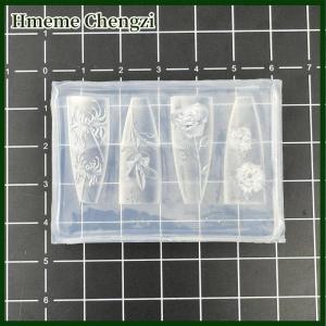 Hmeme Rose Skull 3D Silicone Nail Art Mold Flower Floral DIY Transparent Template Nail Art Decoration Manicure Design Tool