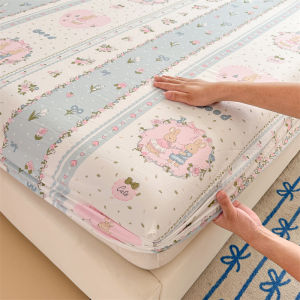 Abraca Dabraแผ่นพิมพ์ลายน่ารัก นุ่มและระบายอากาศ แผ่นใยไมโครไฟเบอร์คุณภาพสูงติดตั้งยางสูง 10 นิ้ว 3 ฟุต / 3.5 ฟุต / 5 ฟุต / 6 ฟุต