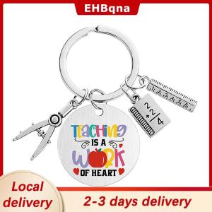 [COD]  HOT SALE Ship within 24 hours Teacher Key Chain Thank You Teacher Text Popular Pendant Key Chain TeachersDay Pendant Gifts For Teachers