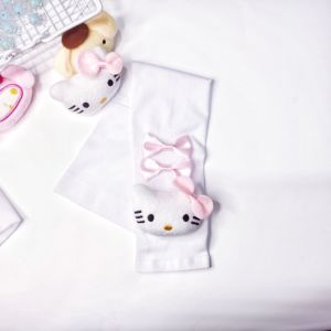 GHRDU For Girls Cute Arm Sunscreen Cover Bow Arm Sleeves Ice Silk Outdoor Cinnamoroll Melody Sun Protection Cover Korean Arm Warmers Women Arm Sleeves Kuromi