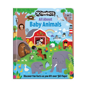 Baby Animals Lift The Flaps Hardcover Board Book To Learn Fun Facts With 50+ Flaps For Kids