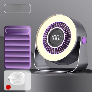 พัดลมไฟฟ้า มีประสิทธิภาพ พัดลมตั้งโต๊ะแบบพกพาสำหรับฤดูร้อน เปิดใช้งานการไหลเวียนของอากาศภายในอาคาร เพลิดเพลินไปกับความเย็นสบายทั่วร่างกาย