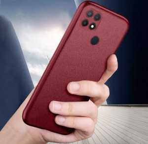 Case Realme Narzo 50A / Realme Narzo 50i Paket 4in1 Softcase Sandstone Free Tempered Glass Layar Camera Dan Skin Carbon