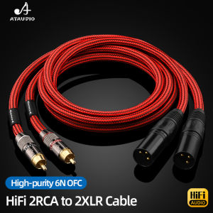 HiFi RCA to XLR Cable 6N OFC Female/Male XLR to RCA Audio Cable for Mixer Amplifier Microphone Adapter Cord