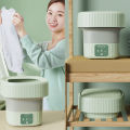 Máy Giặt Mini Cho Bé Máy, Giặt Đồ Mini Gấp Gọn, Giặt Tất, Đồ Lót Di Động Vắt Khô Khử Khuẩn Bằng Ánh Sáng Xanh Đèn. 