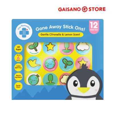 Tiny Buds Gone Away Stick Ons Gentle Citronella - 12pcs