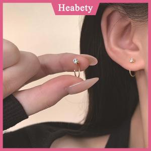 Heabety  1 cặp khuyên tai nụ pha lê cho nữ trang sức thời trang Hàn Quốc phụ kiện khuyên tai thanh lịch dành cho tiệc tùng