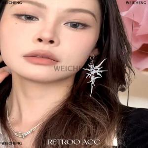 [COD] WEICHENG Grunge Aesthetic Irregular Thorn Dangle Earrings Y2K Punk Retro Fashion Geometric Jewelry For Women Gift