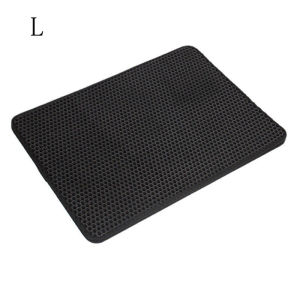 Waterproof Cat Litter Trapper Mat EVA Double Layer Easy To Clean Pet Garbage Pad Cat Toilet Pad Pet Accessories Cat Garbage Collector Smooth Surface Breathable Carpet Feeding Anti-Skid Cat Litter Pad