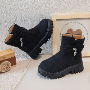 Future seeds zip ankle boots for kids girls  Thickened sole boots for kids girl size 26-36