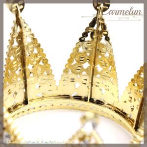 [Carmelun] Crown Cake Topper Tiara Kids Hair Ornament Birthday Party Supplies