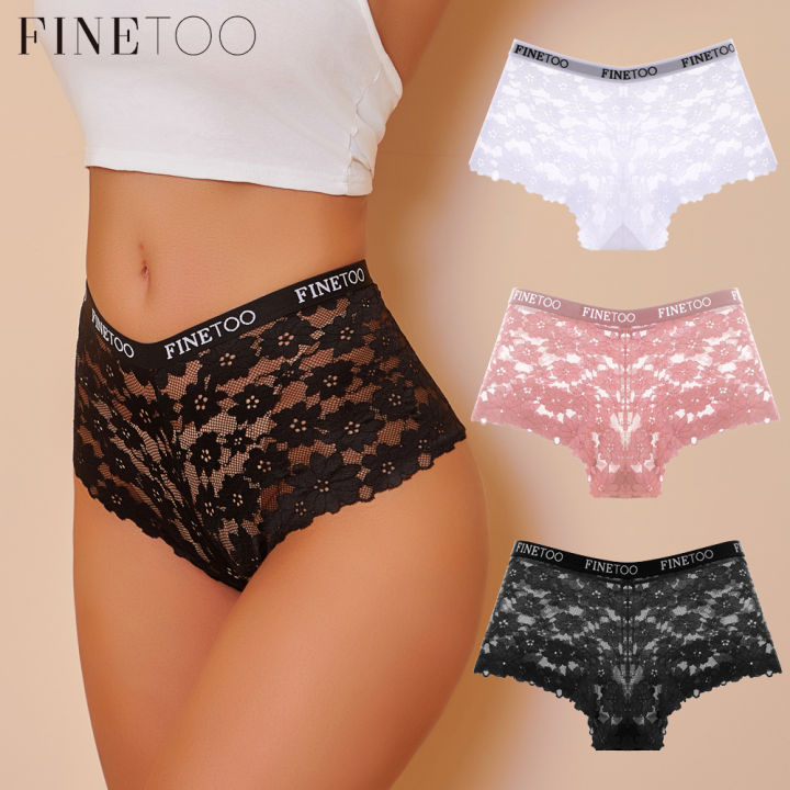 FINETOO Lace Boxer Shorts for Women Floral Pantyboxer for Girls