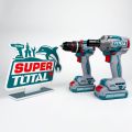 TOTAL Tools 2 Pcs Combo Kit (Impact Drill + Impact Wrench) TCKLI20286. 