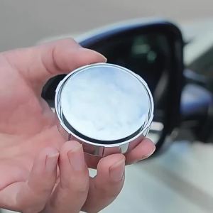 2Pcs Car Blind Spot Monitoring Mirror Round Side Rear View Mirror 360 Degree Rotatable Vacuum Suction Cup Auxiliary Mirror Universal for Car SUV Van & Truck