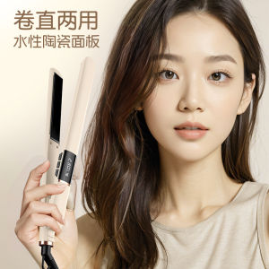 AE Directly supplied new model hair straightener and curler 2-in-1 portable hot-selling foreign trade electric hair straightener and curler