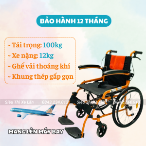 Xe Lăn Du Lịch Lucass X61pro Khung Thép Nặng 13Kg Có Thể Gấp Gọn Bỏ Cốp Xe 4 Chỗ | Bảo Hành 12 Tháng Tại Siêu Thị Xe Lăn