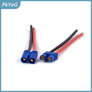 PkYeG Đầu nối đực ec2 ec3 ec5 Cáp đuôi heo dây silicon Pin Lipo RC