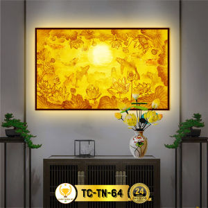 Đèn Thờ Tranh Trúc Chỉ Ngang CHÂN THIỆN MỸ Đèn Trang Trí Bàn Thờ Tranh Trúc Chỉ Bàn Thờ Nhiều Mẫu CTC-TN-07