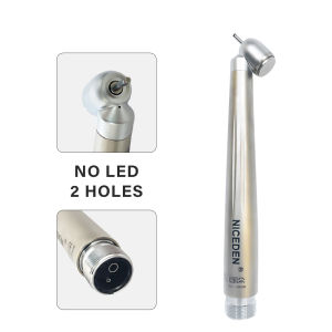 NICEDEN Dental Surgical Hand piece Push Button 45 Degree Anti Retraction LED High Speed Hand piece Single Water Spray Oral Care Accessories