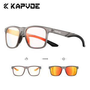 Mode Santai UV400 Kacamata Hitam Fotokromisme Olahraga Outdoor Berjalan Lari Mendaki Gunung Tenis