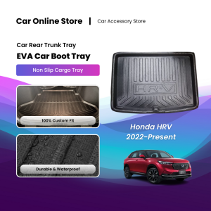 For HONDA HRV 2022 - present EVA Copolymer Car Boot Tray Trunk Tray Luggage Cargo Dulang But Kereta 汽车后箱垫