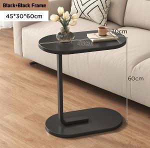 Metal C-shaped side table study computer coffee table bedside table 2023 Scandinavian style living room sofa coffee table bedroom study office desk removable metal bracket