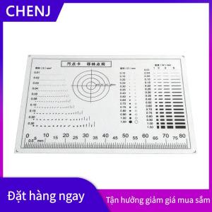 CHENJ Vết nứt tương phản vật nuôi chấm dòng kiểm tra chất lượng bề mặt Gauge Point Gauge phim trong suốt Stain thẻ so sánh thẻ