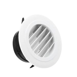 SWEET 75-200mm Round Air Vent Extract Valve Adjustable White Air Vent Extract Valve Grille Exhaust Hood Plastic Ducting Ventilation Cover Kitchen Bath