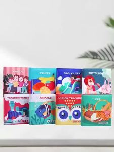 Kissdora Early Education Cloth Books for Babies with Rustle Sound Baby Book