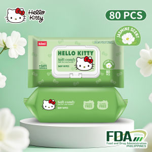 Hello Kitty Baby Wipes Pure Formula 99.9% Pure Water 80 sheets