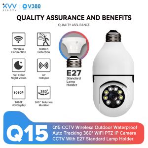 🔥FREE Shipping+COD🔥V380 E27 1080P Wifi monitor light CCTV Bulb Camera 360 Panoramic Bulb V380 IP Cam with Night Vision