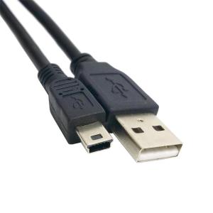 USB 2.0 A Male To  5 Pin B Charge Data Charger Cable Cord For MP3 Mp4 Digital Camera Phone