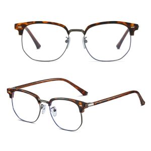 Viendo Kacamata Anti Radiasi Photocromic Pria Wanita Cowok Korea Terbaru Fashion Retro Besi Frame 2 in 1 Bluecromic Potocromic Fotocromi UV400 Anti Silau Blueray HP dan Komputer Kaca Mata Optik