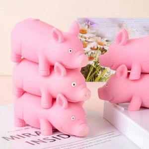 FUNToy MURAH Mainan Babi Lucu Squishy AntiStress Powder Pig Penghilang Stres Mainan Pencet Pencet（tidak box）