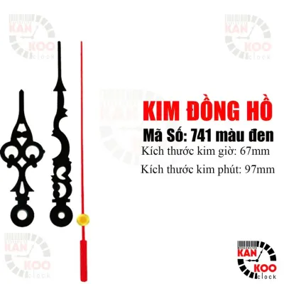 Bộ Kim Đồng Hồ Treo Tường Mã Số K773 – Nhôm Cao Cấp Phù Hợp Nhiều Dòng Máy
